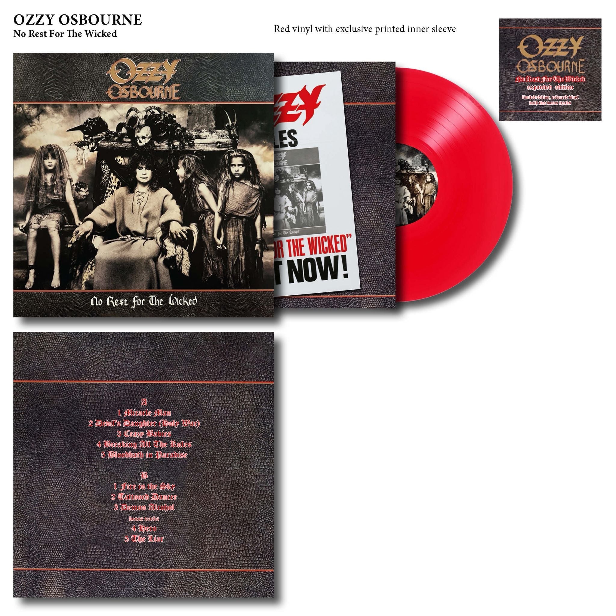 Ozzy Osbourne - No Rest For The Wicked Vinyl
