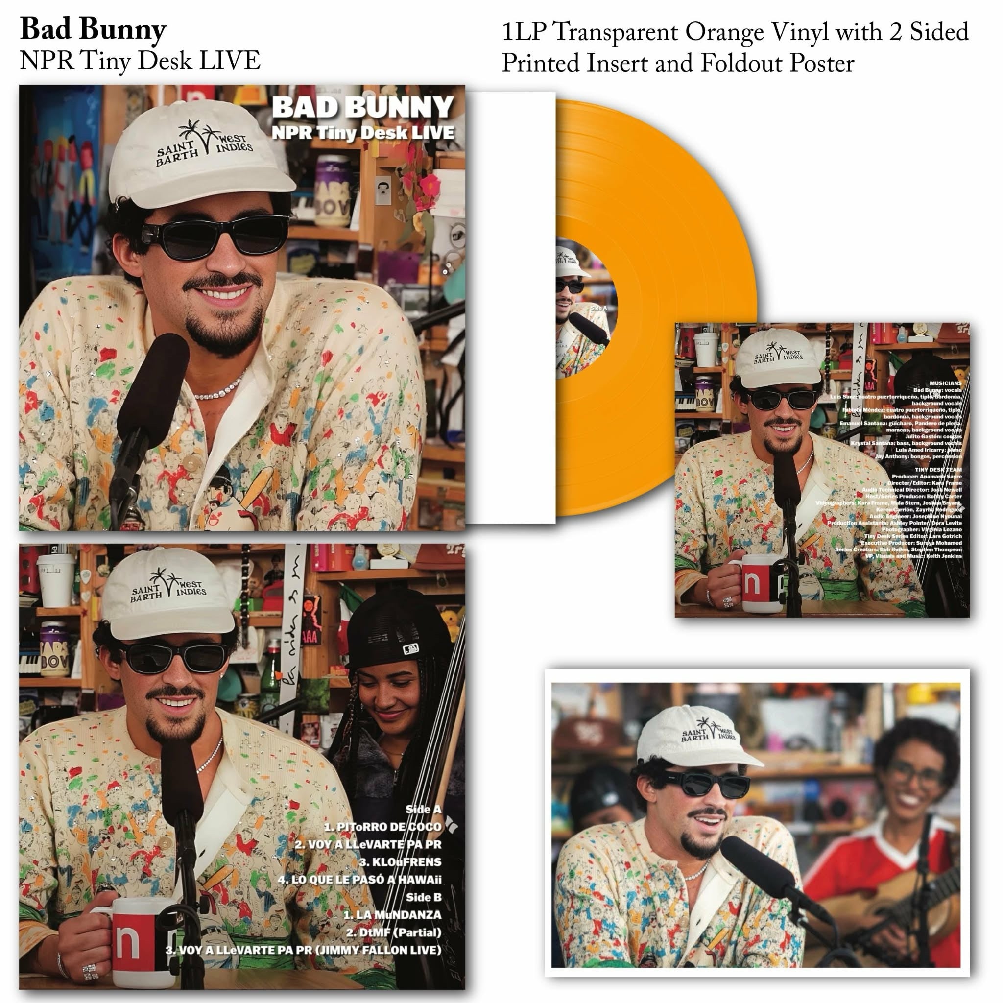 Bad Bunny - NPR Tiny Desk Live Concert Vinyl