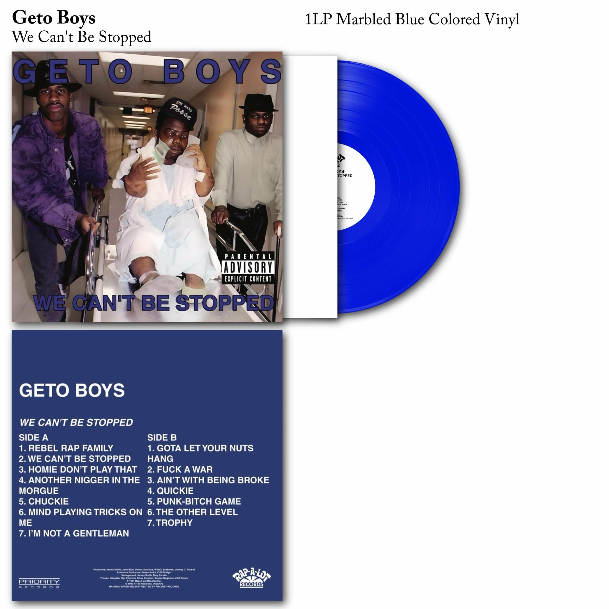 Ghetto Boys - We Can't Be Stopped Vinyl