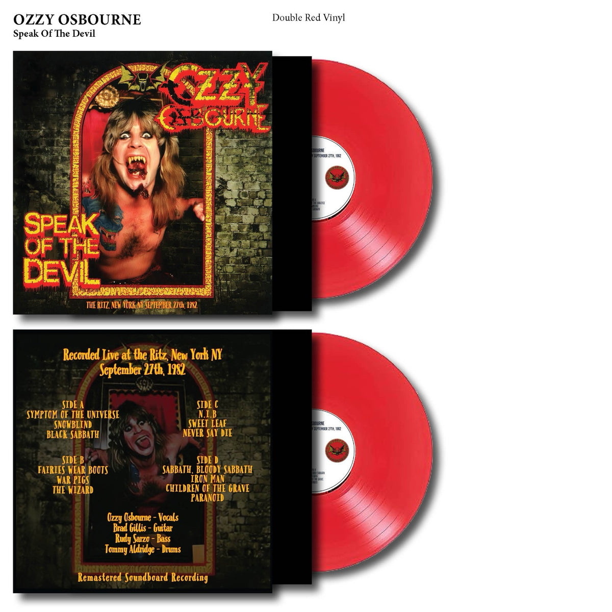 Ozzy Osbourne - Speak Of The Devil Vinyl