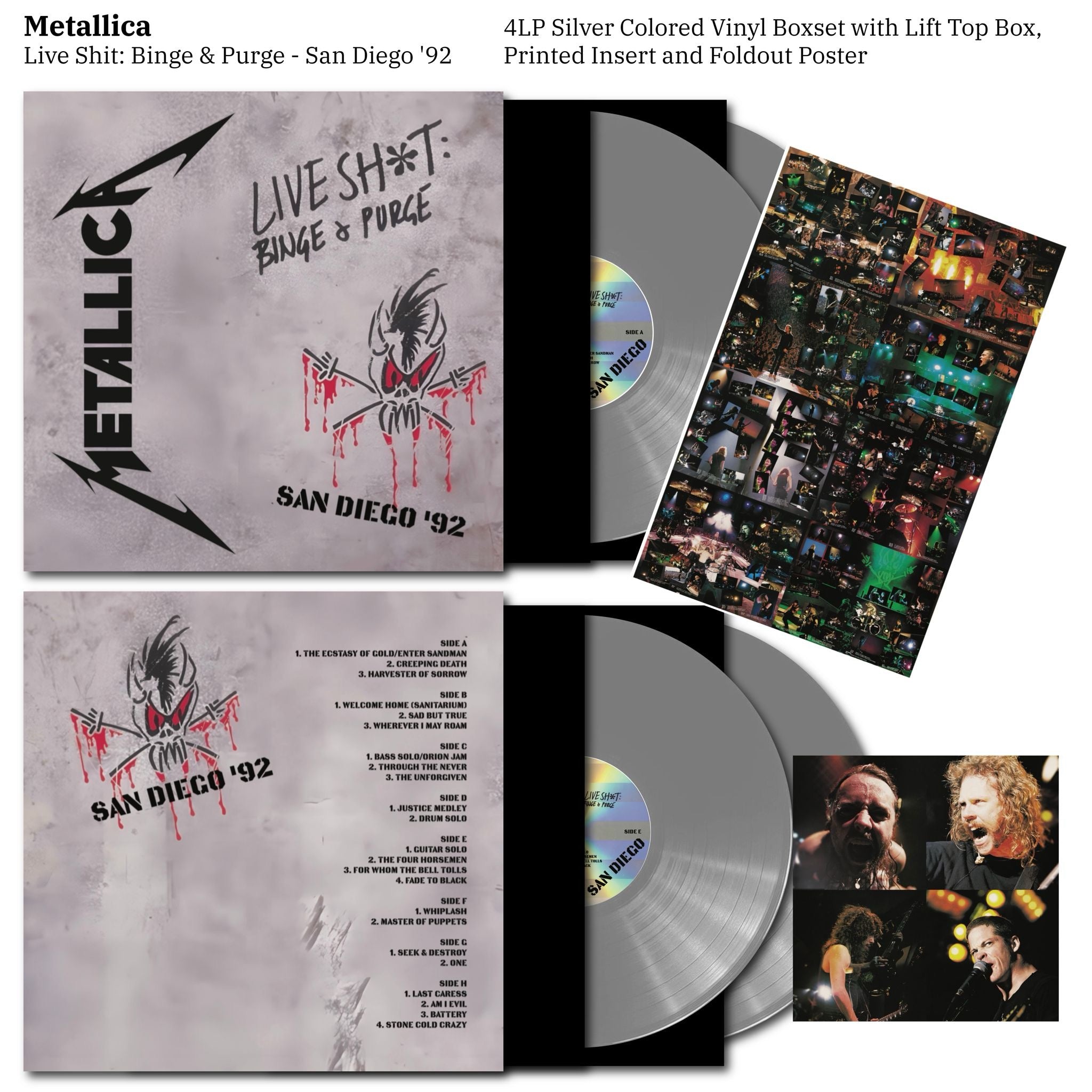 Metallica - Live Sh*t: Binge & Purge San Diego '92 Vinyl