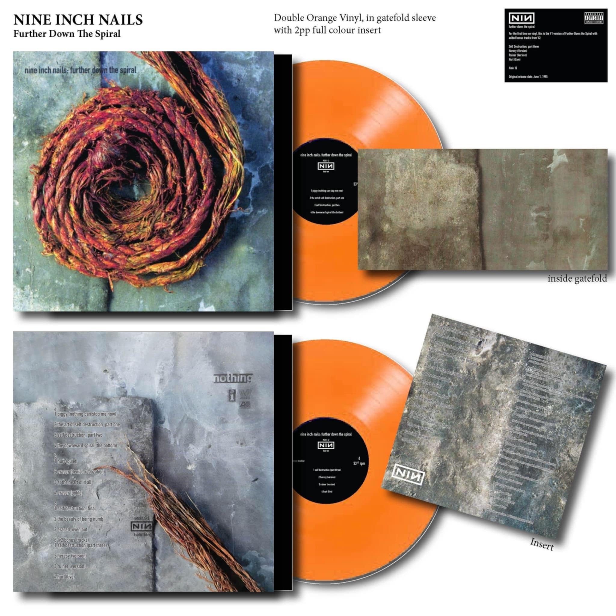 Nine Inch Nails – Further Down The Spiral Vinyl