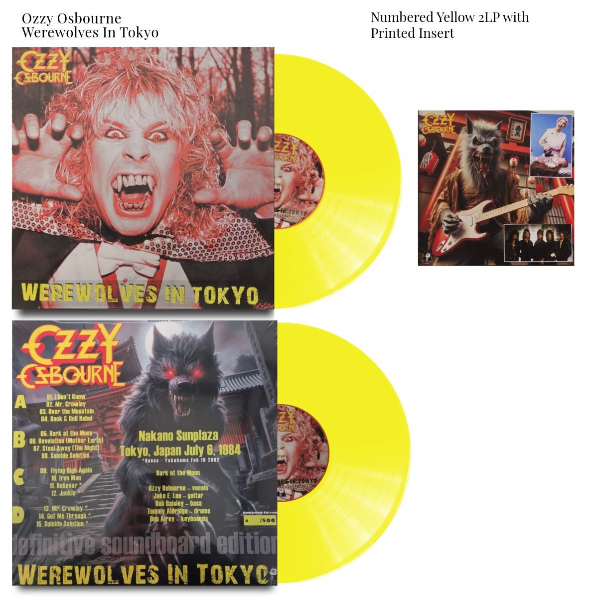 Ozzy Osbourne – Werewolves In Tokyo Vinyl