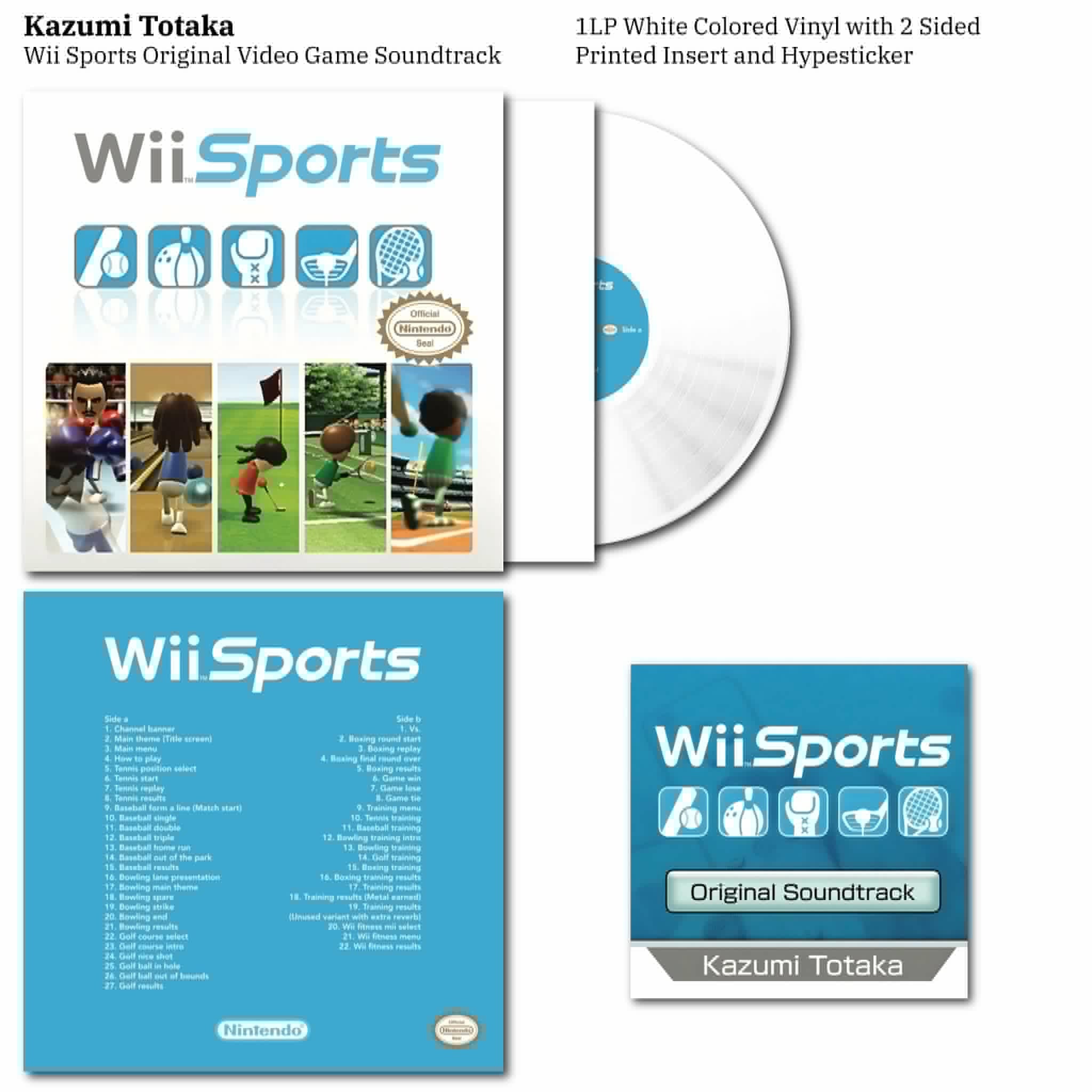 Wii Sports Original Video Game Soundtrack Vinyl