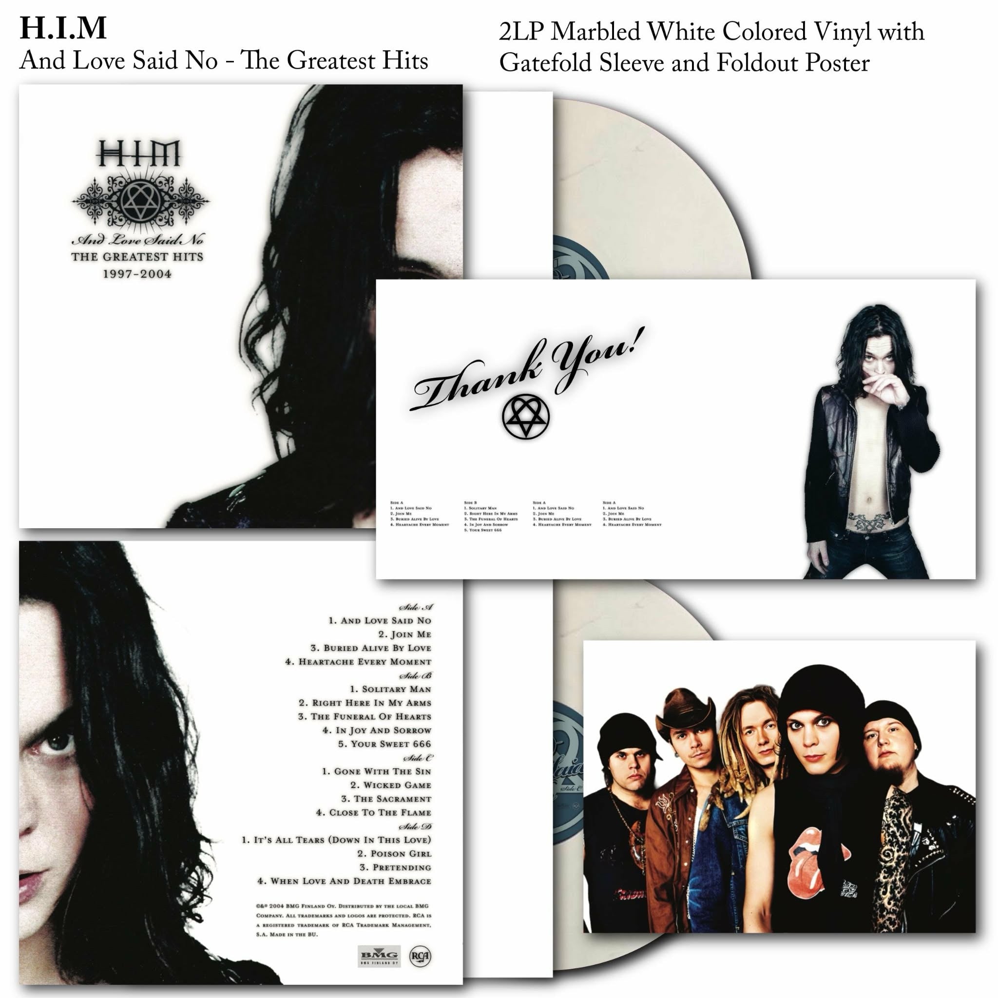 H.I.M. -  And Love Said No The Greatest Hits Vinyl
