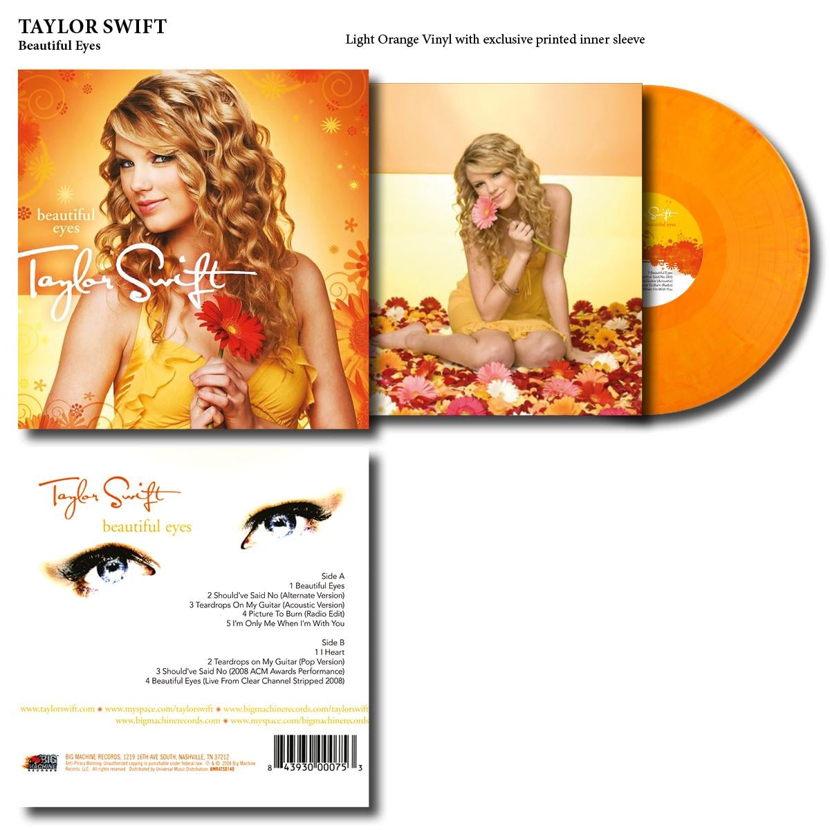 Taylor Swift - Beautiful Eyes Vinyl