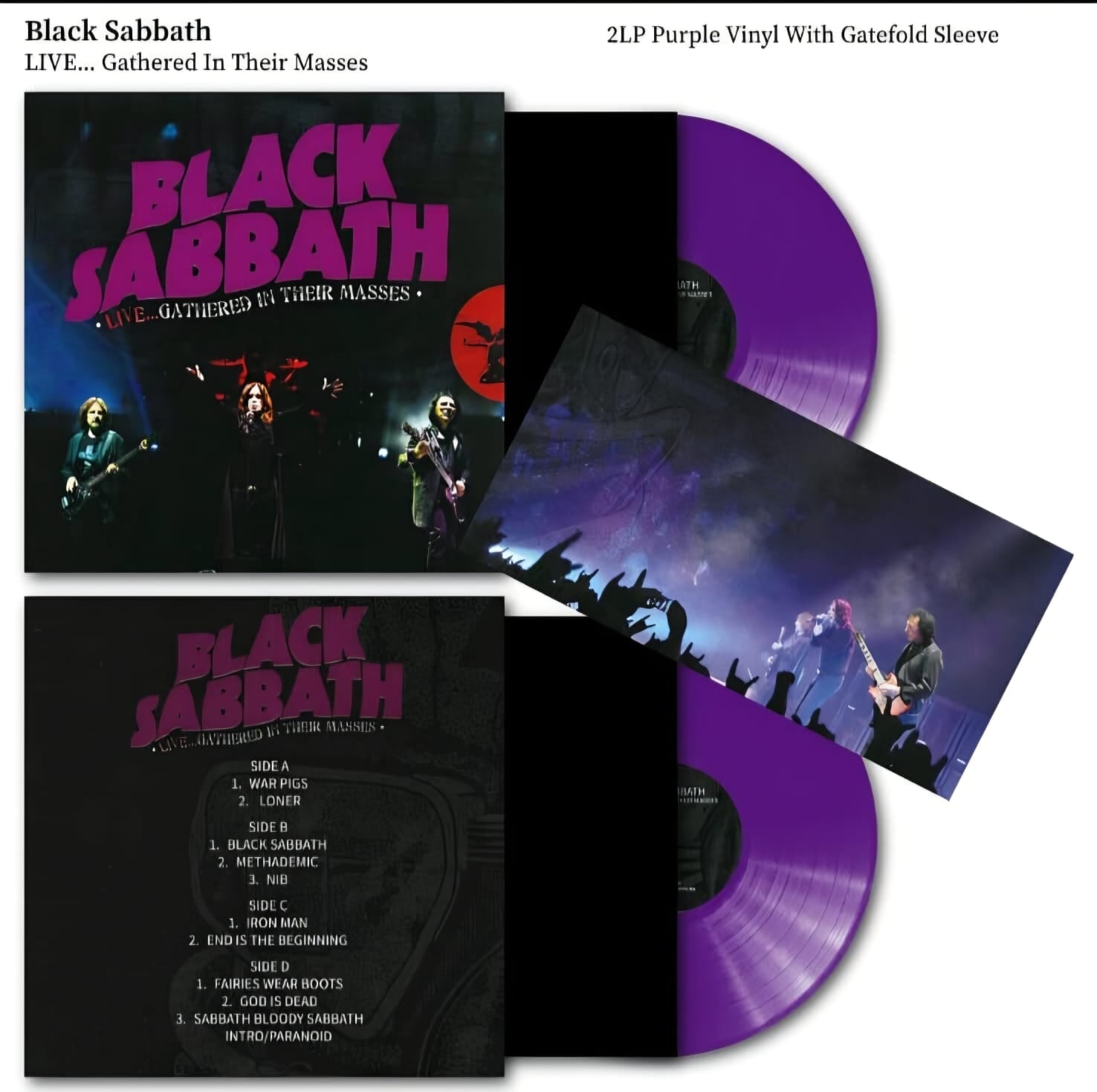 Black Sabbath – Live...Gathered In Their Masses Vinyl