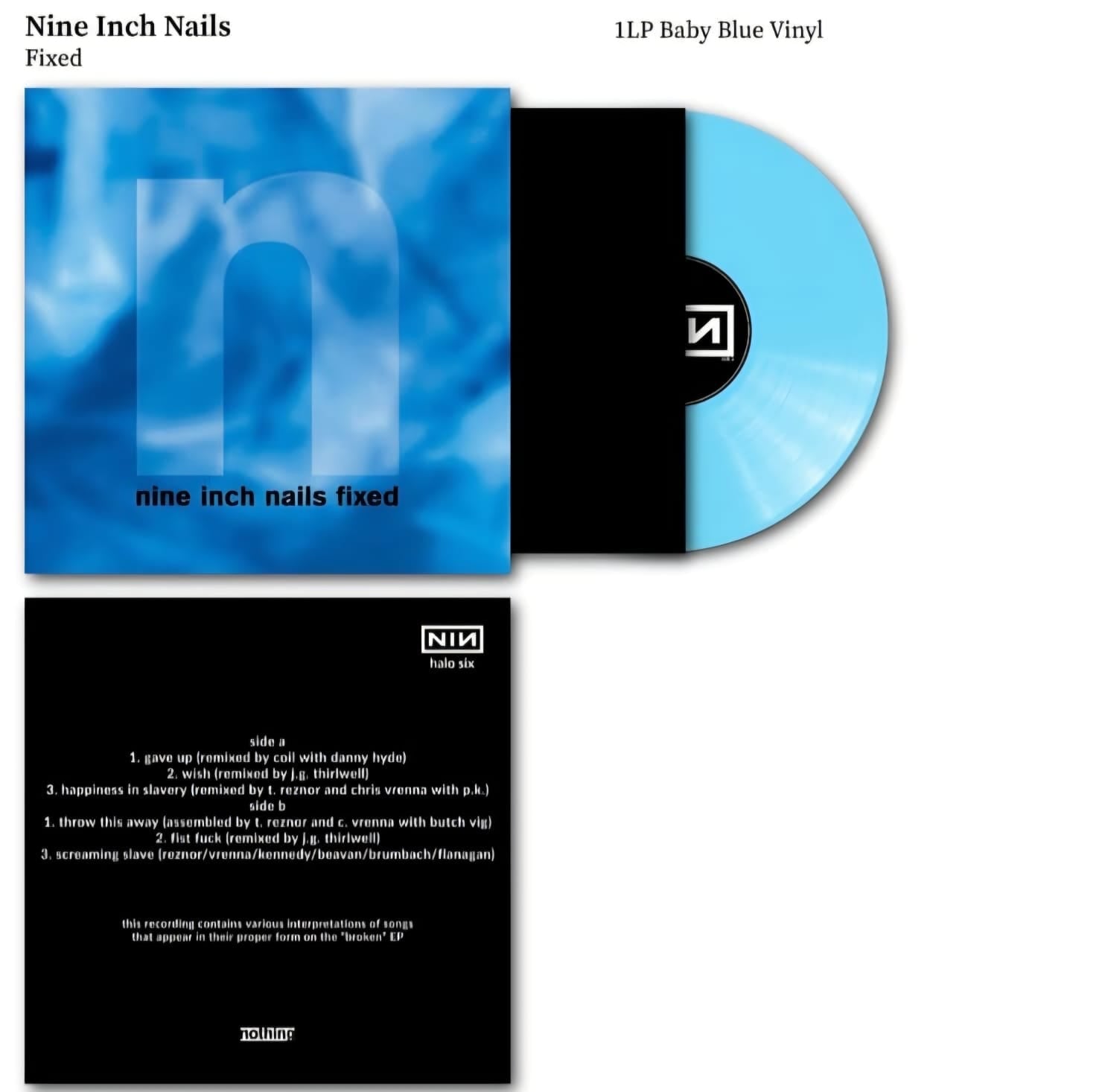 Nine Inch Nails - Fixed Vinyl