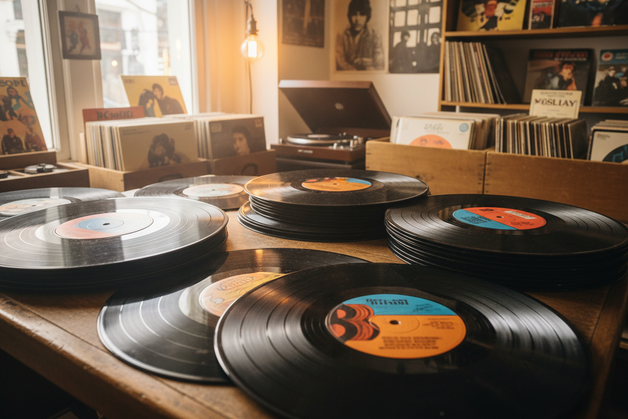 vinyl records